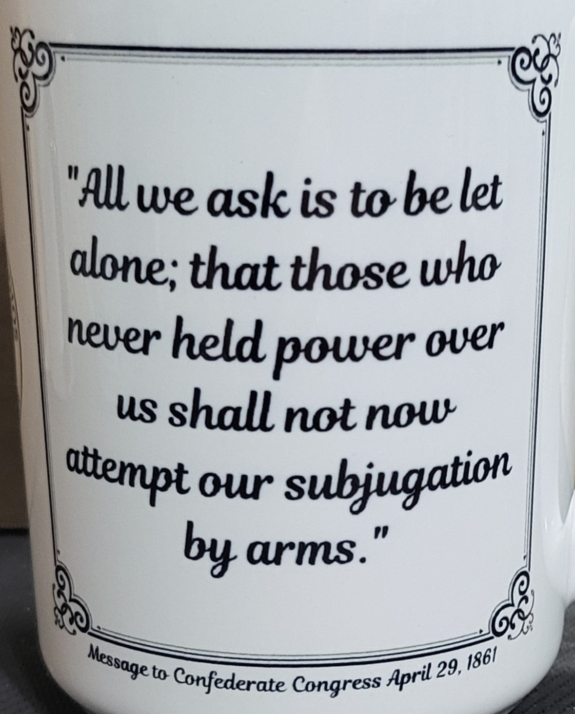 Jefferson Davis 15oz Ceramic Mug